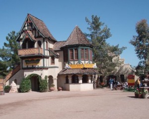One of the permanent structures at the Arizona Renaissance Festival.