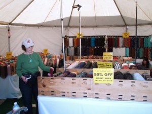 Bonnie hitting the first of many gem dealers she will shop.