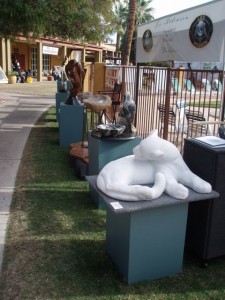 Rock Art-the cat in the foreground was carved by Jeff Schaezle from Billings, Montana (A Heart For Stone).  Nice guy, I enjoyed our talk.