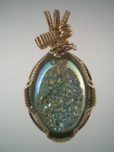 Blue Treated Druzy