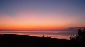 Beautiful sunset from the top of Brockway Mountain.