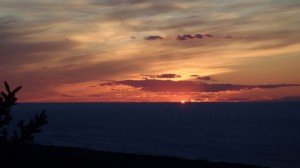 A Brockway Mountain Sunset.