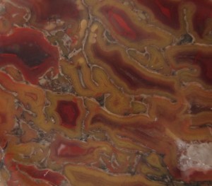 Closeup showing detailed agate cell structure.