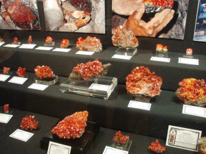 Vanadinite from Arizona belongs to the Apatite group of minerals.