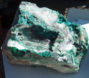 This piece of Ray Mine Chrysocolla will make fantastic jewelry.