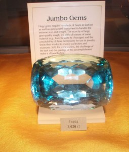 A JUMBO Topaz at AGTA.