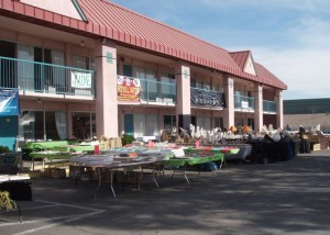 Vendors open before the crowds show up-Howard Johnsons