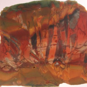 Marvelous coloration is a trademark of the finest Morrisonite.  The slab needs to be a piece of Jewelry.