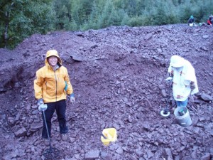 A nice trench was excavated and our buddy Keith from Baltimore found his way into it.