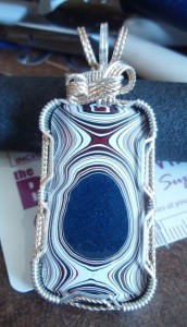A new Fordite pendant now for sale at Copper World.