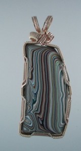 Designed shapes flow with the Fordite.