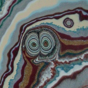 How did this guy get into this slab of Fordite?