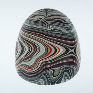 Side 2 of the same Fordite. I like both sides so I'll make it so someone can wear it with either side out.