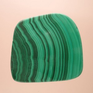 Malachite, wonderful stuff but contains copper.