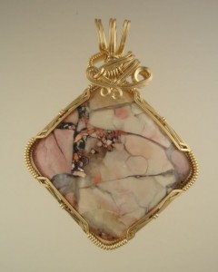 Tiffany Stone (Betrandite).  I named the pendant "X marks the spot".