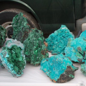 A nice table or Malachite. Some Azurite & Chrysocolla mixed in.