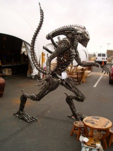 An Alien made from junk.