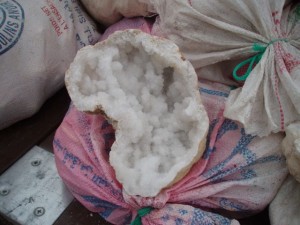 Moroccan Geodes are in the bags.
