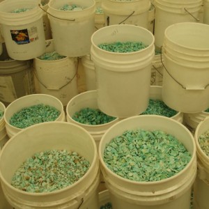 Just a few buckets of Turquoise.