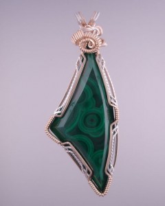 Malachite makes an amazing designer pendant.