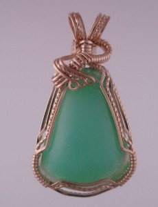 Apple green Chrysoprase.