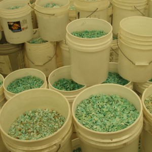 Easy picking of Turquoise at the Tucson Gem Shows.