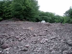 Wouldn't you think there were some Greenstones in this pile of poor rock?  They are so hard to fine.