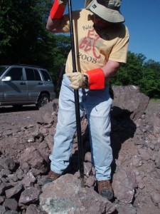 Chris Cooper makes a tool he calls a "Slammer".  It is much more precise, easier, and lighter than a sledge hammer.  I love it.