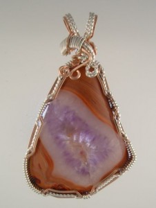 Amethyst in a salmon colored Laker.  I called this one "Samethyst"