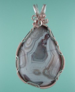 A custom piece for Nancy.  Lake Superior Agate