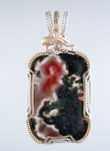 Michipicoten Agate with Moss.