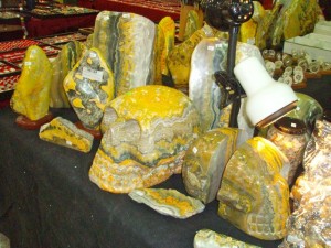 Bumblebee is not jasper.  It is a sulfur rich volcanic Tuft from Indonesia.
