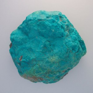 A fist sized piece of superb Chrysocolla picked from the 60# I found at the Desert Gardens Show.