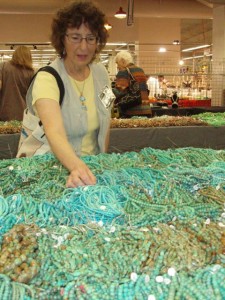 Turquoise Bead picking.