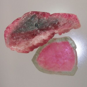 Watermelon plus a blue filled Tourmaline.