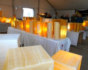 Calcite lights and Tables