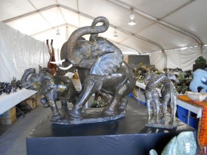 Amazing carving at the African carver's tent. Sorry Rob I forgot to ask what the stone was.