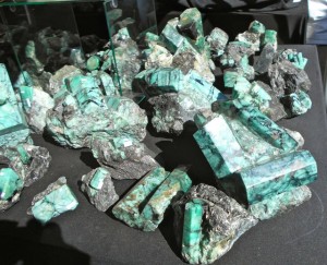 Polished Emerald Crystals in Matrix-Brazil