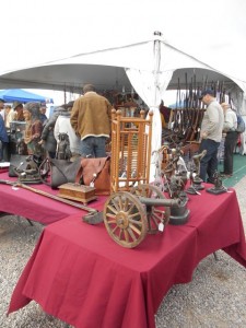 Yes there are antique guns...