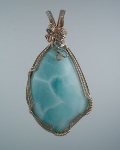 I love the gemstone Larimar.