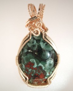 The original wrap of the most unusual Greenstone I've ever cut and wrapped.
