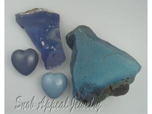 Leland Blue Stone is actually slag glass.