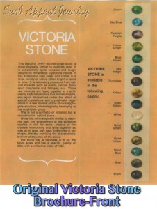 The original Victoria Stone Color Brochure-Front