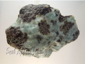 What will this Larimar Rough look like when cut and polished? That's the fun.