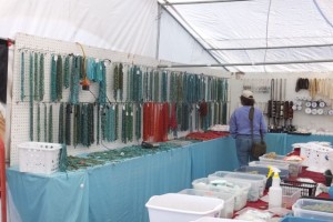 Bonnie was looking at all this Turquoise and dyed Magnesite.