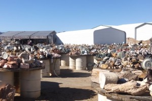 El Paso Rock Shop Yard in Quartzsite