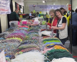 The bead ladies busy at the JOGS Show.