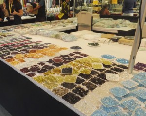 Piles of gemstones