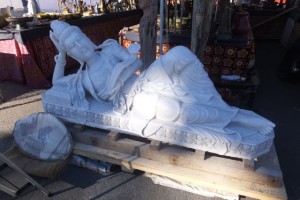 reclining statue