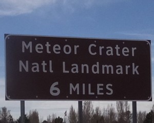 meteorcratersign